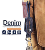 Mcdodo USB AM Denim Data Cable with Key Chain (0.15m)/without Key Chain(1.2m) - Beauty Plaza