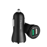 Mcdodo QC3.0 30W dual USB Ports Car Charger - Beauty Plaza