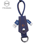 Mcdodo USB AM Denim Data Cable with Key Chain (0.15m)/without Key Chain(1.2m) - Beauty Plaza