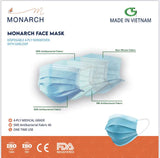MONARCH 3-PLAY DISPOSABLE FACE MASK (50PCS)