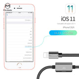 Mcdodo MT series 2 in 1 USB AM to lightning + lightning audio Cable 1.2m - Beauty Plaza