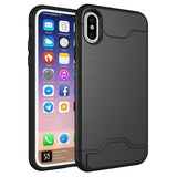 Shockproof Case with Card Slot for iPhone X - Beauty Plaza