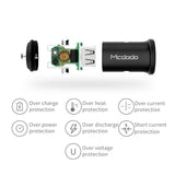 Mcdodo 5V 4.8A Dual USB Ports Car Charger - Beauty Plaza