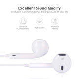 Earphones with Built-in Microphone and Lightning Connector - Beauty Plaza