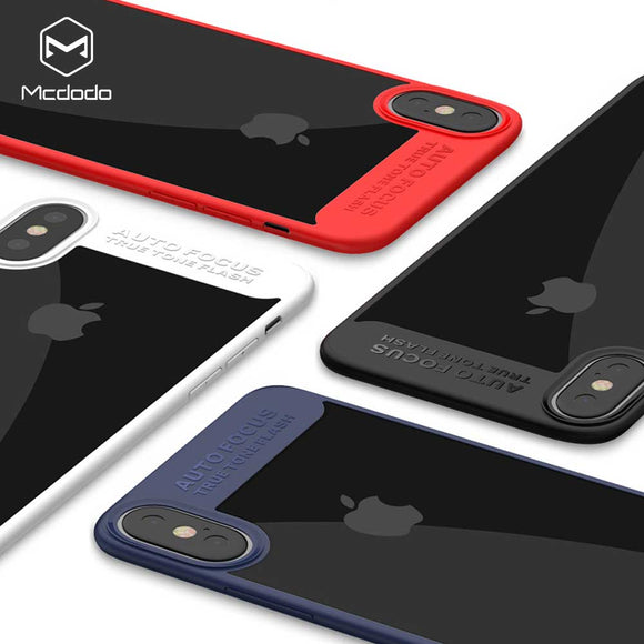 Mcdodo iPhoneX Dual Clear Bumper Case (PC+TPU) - Beauty Plaza